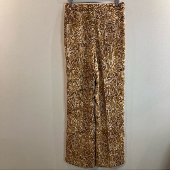 BABATON Sz 6 Snake Skin Wide  Leg Pockets Zipper Closure Unlined Trouser Pants - Picture 6 of 10